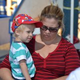 Parents and kids have fun at the Fall Festival.